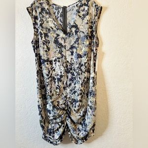Shirred Drop Waist Dress
